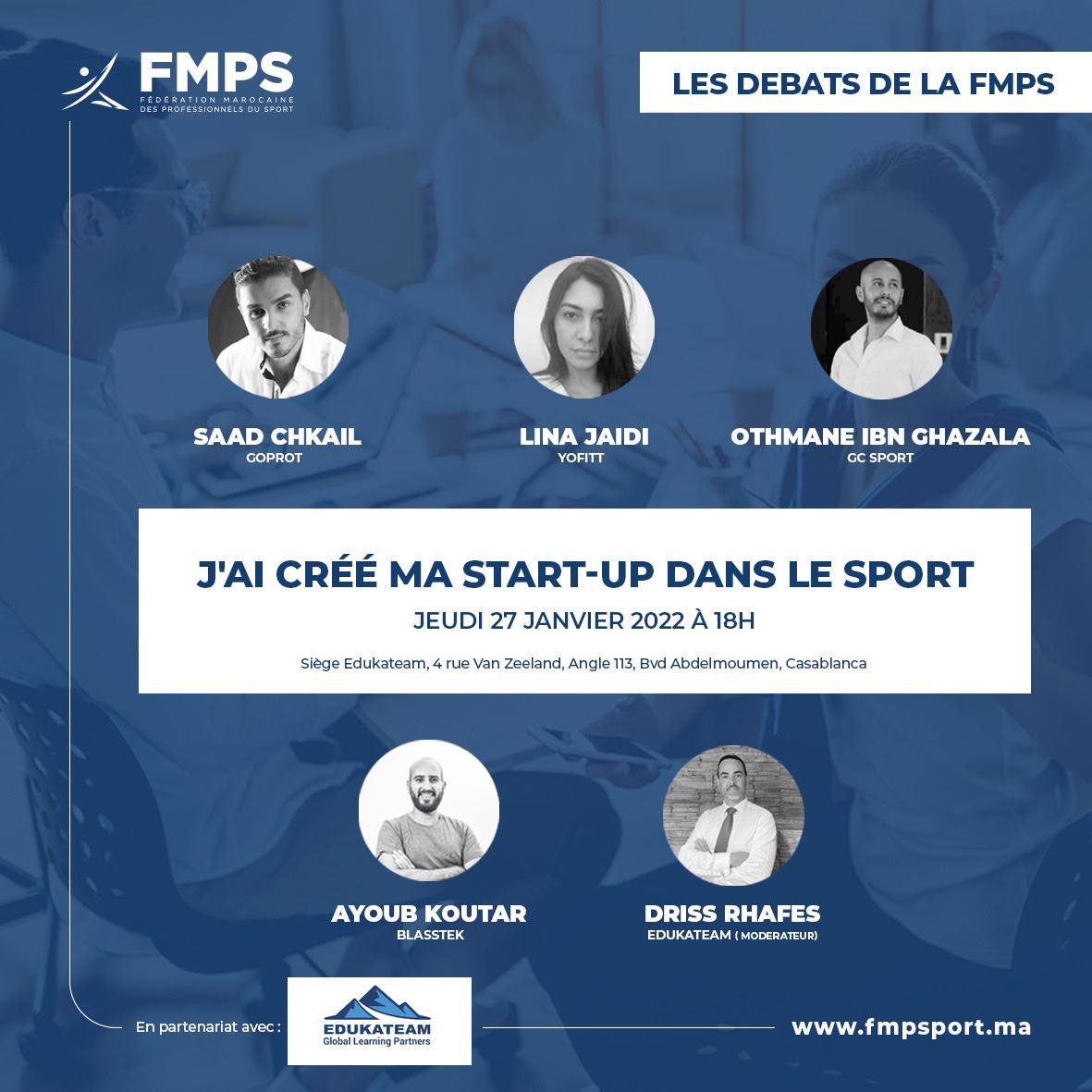 Rencontre-débat sur les start-ups dans le sport